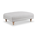 Bampton Banquette Footstool Silver Oak Feet from Roseland Furniture