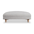 Bampton Banquette Footstool Silver Oak Feet from Roseland Furniture