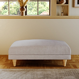 Bampton Banquette Footstool Silver Oak Feet from Roseland Furniture