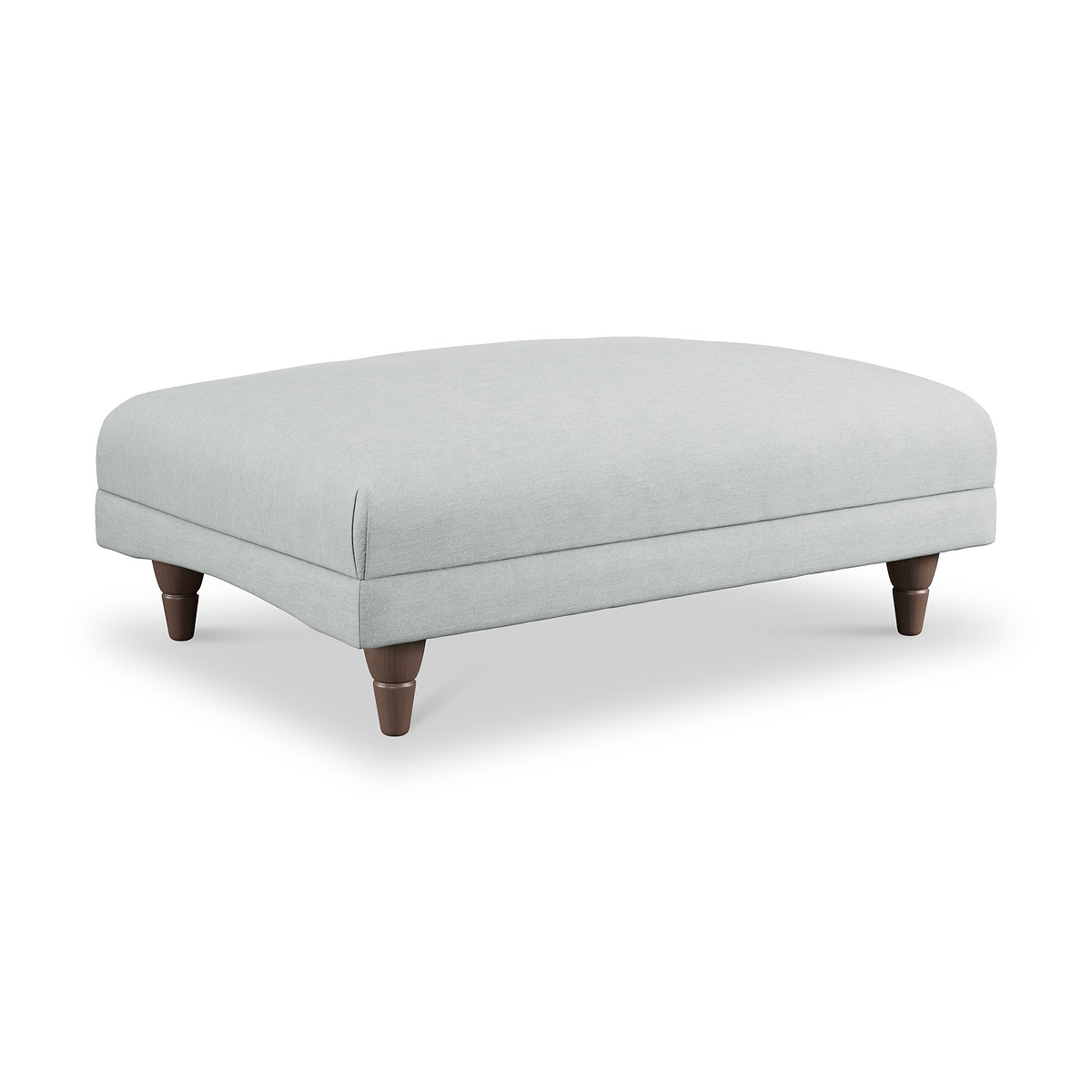 Bampton Banquette Footstool Sky Beech Feet from Roseland Furniture