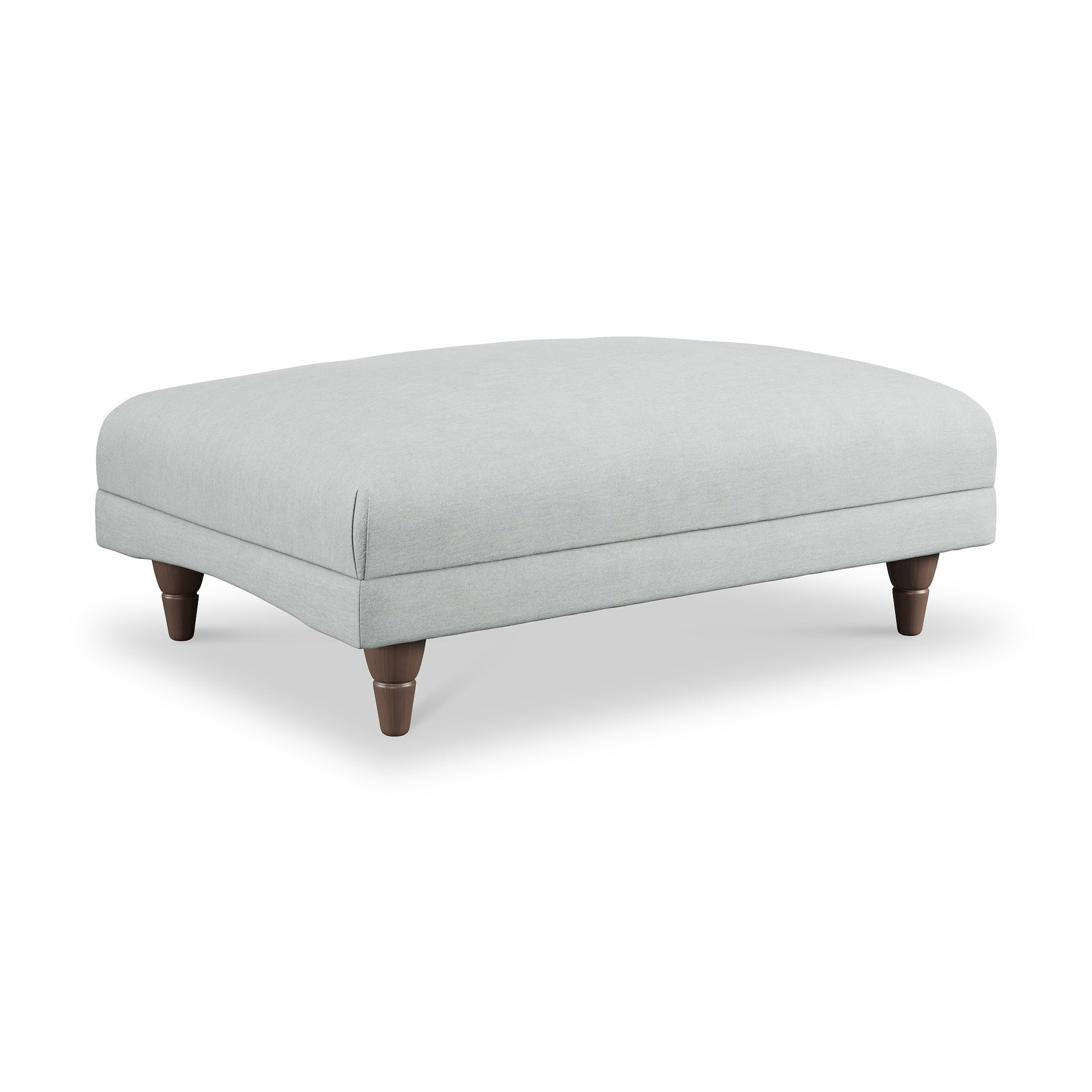 Bampton Banquette Footstool Sky Beech Feet from Roseland Furniture