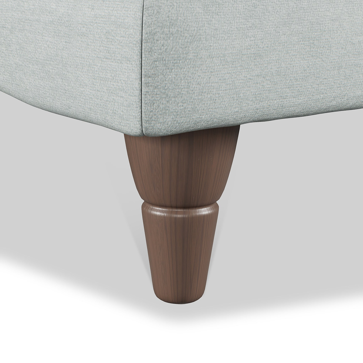 Bampton Banquette Footstool Sky Beech Feet from Roseland Furniture