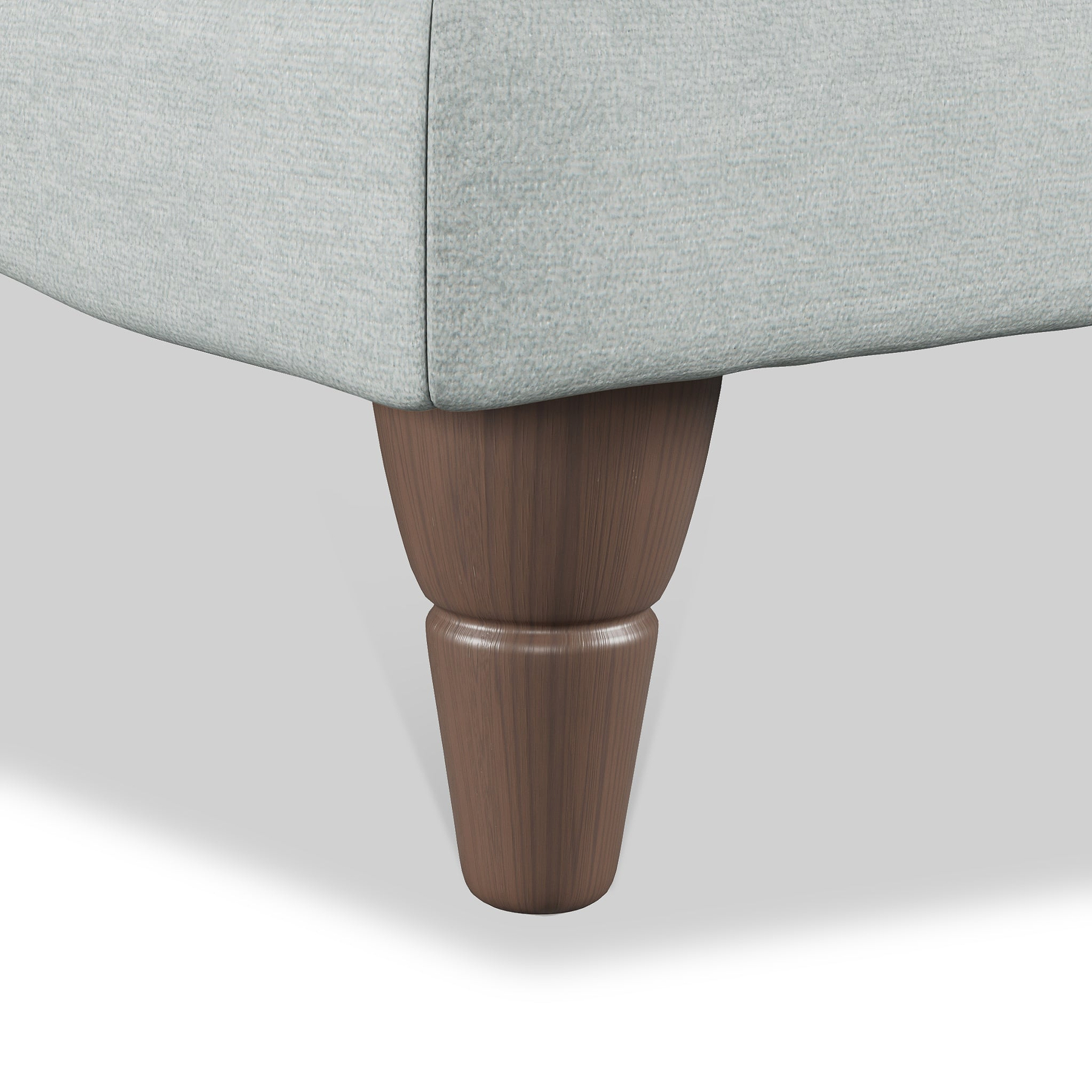 Bampton Banquette Footstool Sky Beech Feet from Roseland Furniture