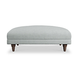 Bampton Banquette Footstool Sky Beech Feet from Roseland Furniture