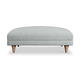 Bampton Banquette Footstool Sky Oak Feet from Roseland Furniture