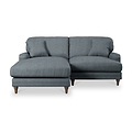 Bampton 3 Seater Chaise Sofa LH Granite Beech Feet from Roseland Furniture