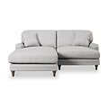 Bampton 3 Seater Chaise Sofa LH Silver Beech Feet from Roseland Furniture