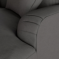 Bampton 3 Seater Chaise Sofa Charcoal from Roseland Furniture