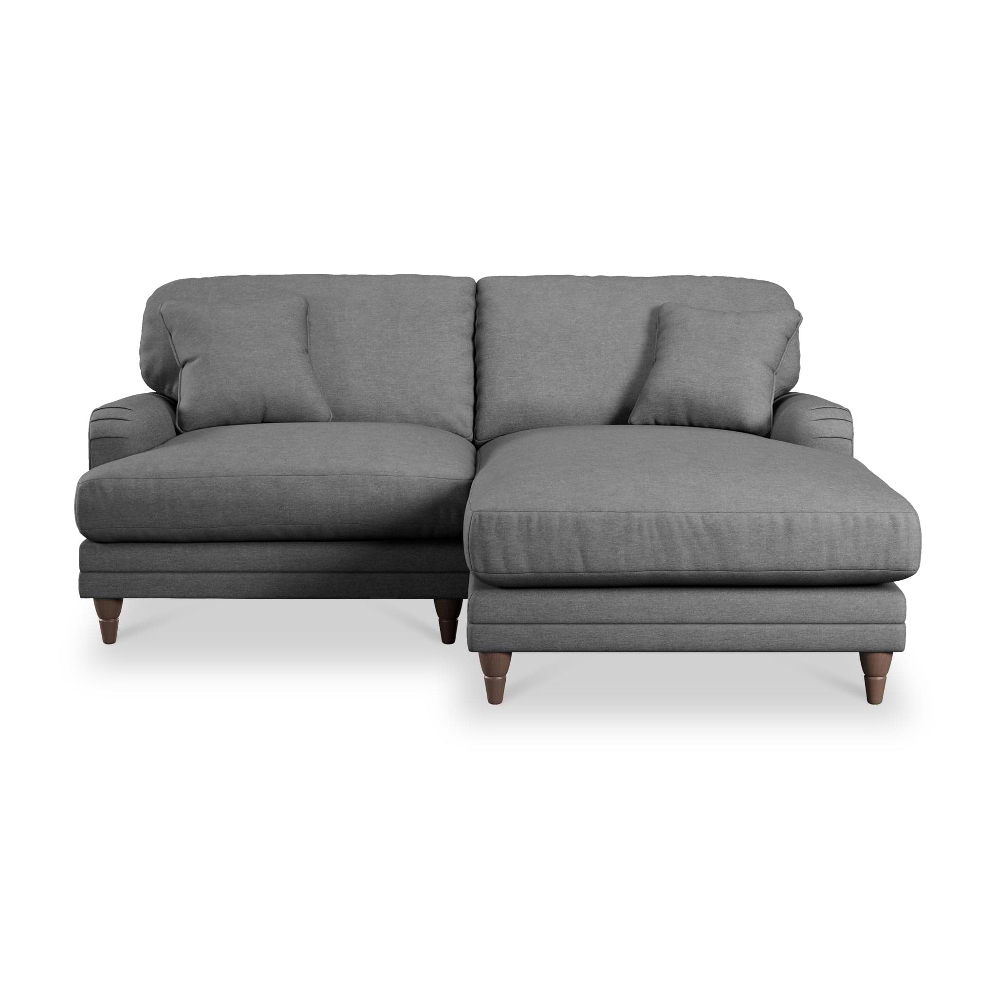 Bampton 3 Seater Chaise Sofa Charcoal from Roseland Furniture