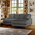 Bampton 3 Seater Chaise Sofa Charcoal from Roseland Furniture