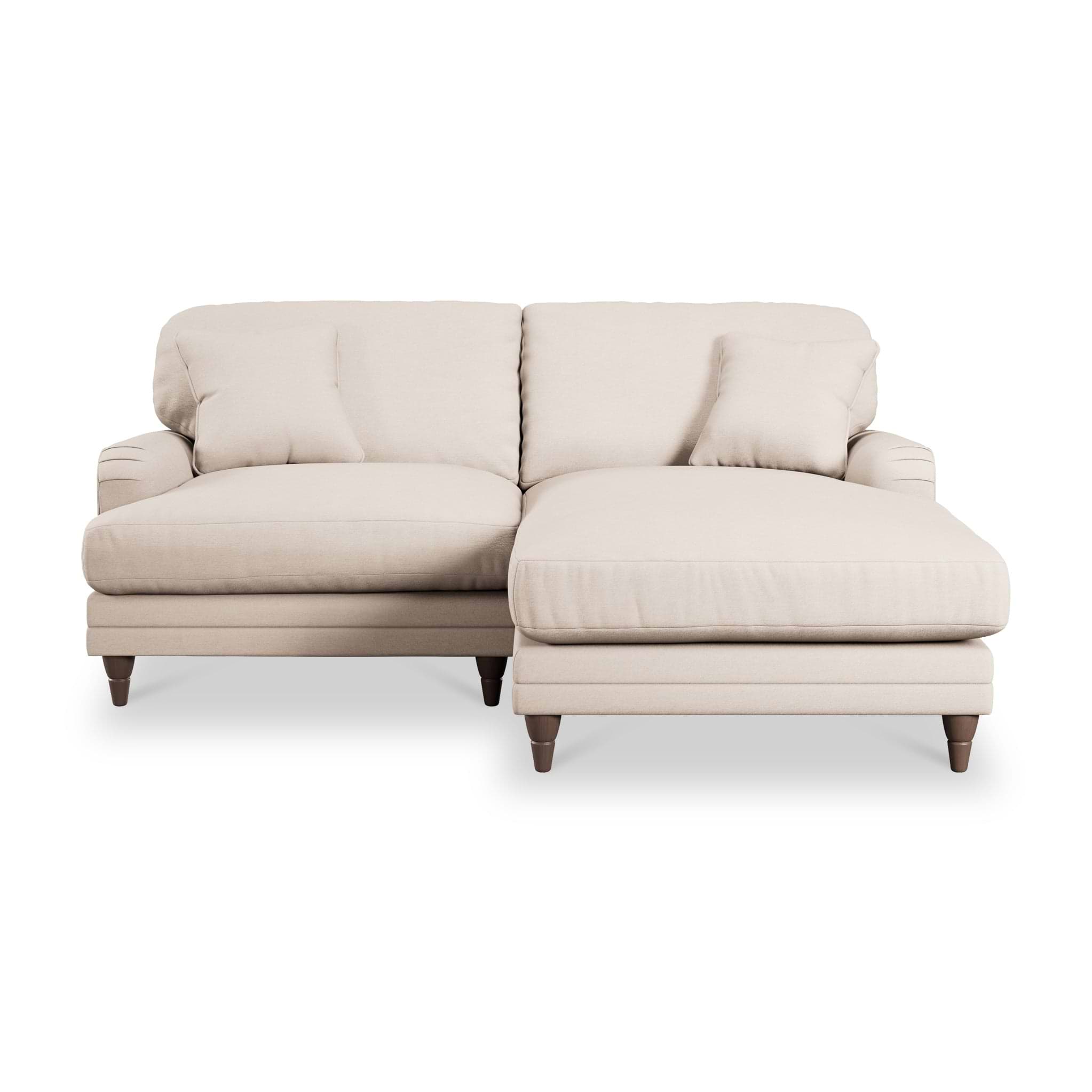 Bampton 3 Seater Chaise Sofa Cream from Roseland Furniture