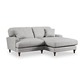 Bampton 3 Seater Chaise Sofa RH Silver Beech Feet from Roseland Furniture