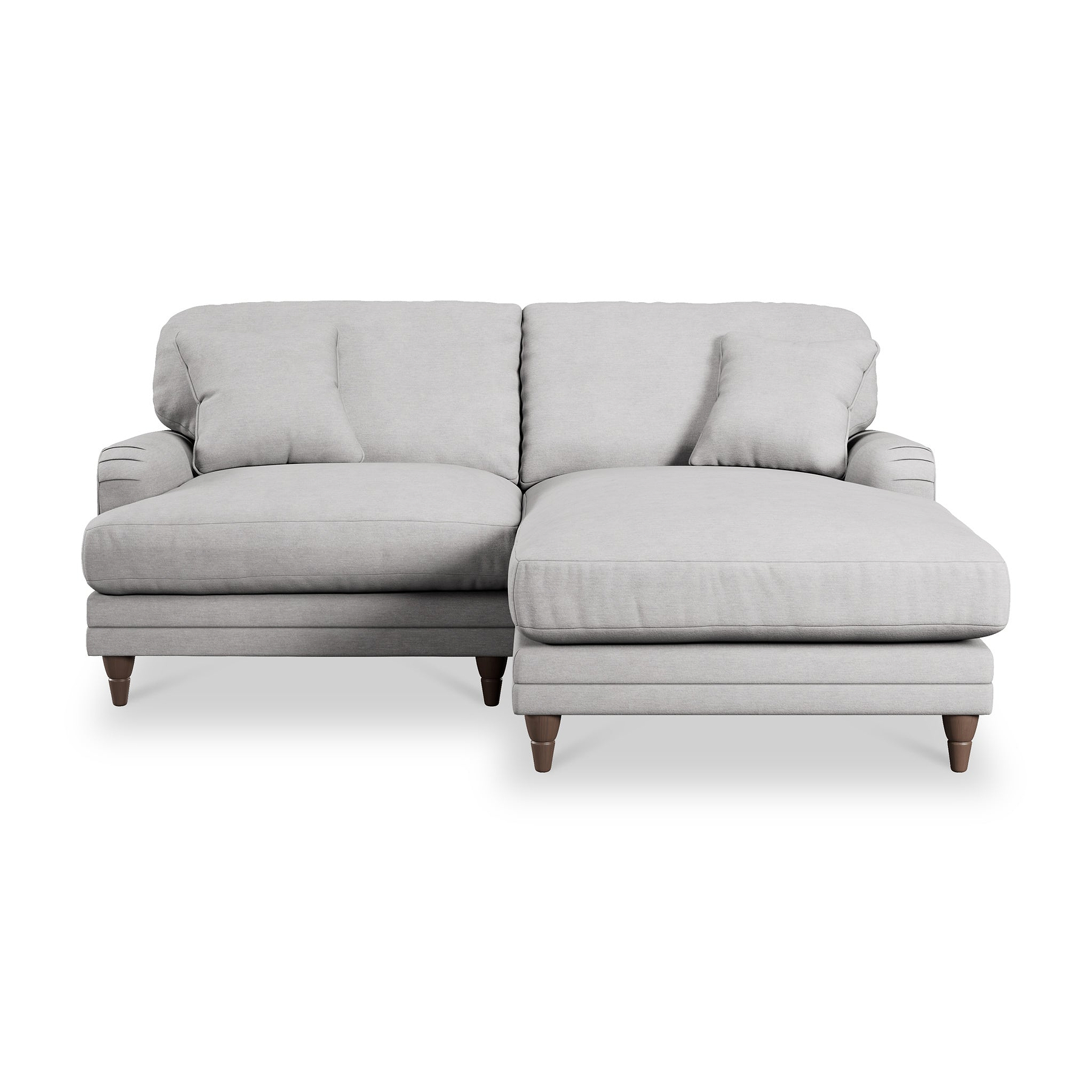 Bampton 3 Seater Chaise Sofa RH Silver Beech Feet from Roseland Furniture
