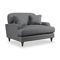 Bampton Snuggle Armchair Charcoal Beech Feet from Roseland Furniture