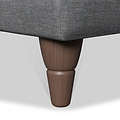 Bampton Snuggle Armchair Charcoal Beech Feet from Roseland Furniture