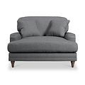 Bampton Snuggle Armchair Charcoal Beech Feet from Roseland Furniture