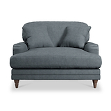 Bampton Snuggle Armchair Granite Beech Feet from Roseland Furniture