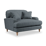 Bampton Snuggle Armchair Granite Oak Feet from Roseland Furniture