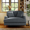 Bampton Snuggle Armchair Granite Oak Feet from Roseland Furniture
