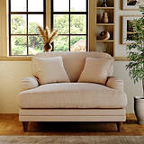 Bampton Snuggle Armchair Cream from Roseland Furniture