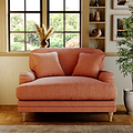 Bampton Snuggle Armchair Salmon Oak Feet from Roseland Furniture