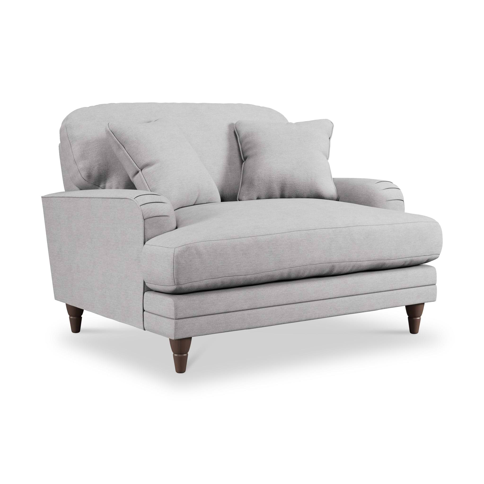 Bampton Snuggle Armchair Silver from Roseland Furniture