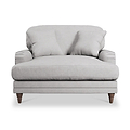 Bampton Snuggle Armchair Silver from Roseland Furniture