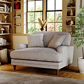 Bampton Snuggle Armchair Silver from Roseland Furniture