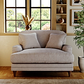Bampton Snuggle Armchair Silver from Roseland Furniture