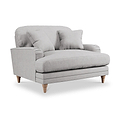 Bampton Snuggle Armchair Silver Oak Feet from Roseland Furniture