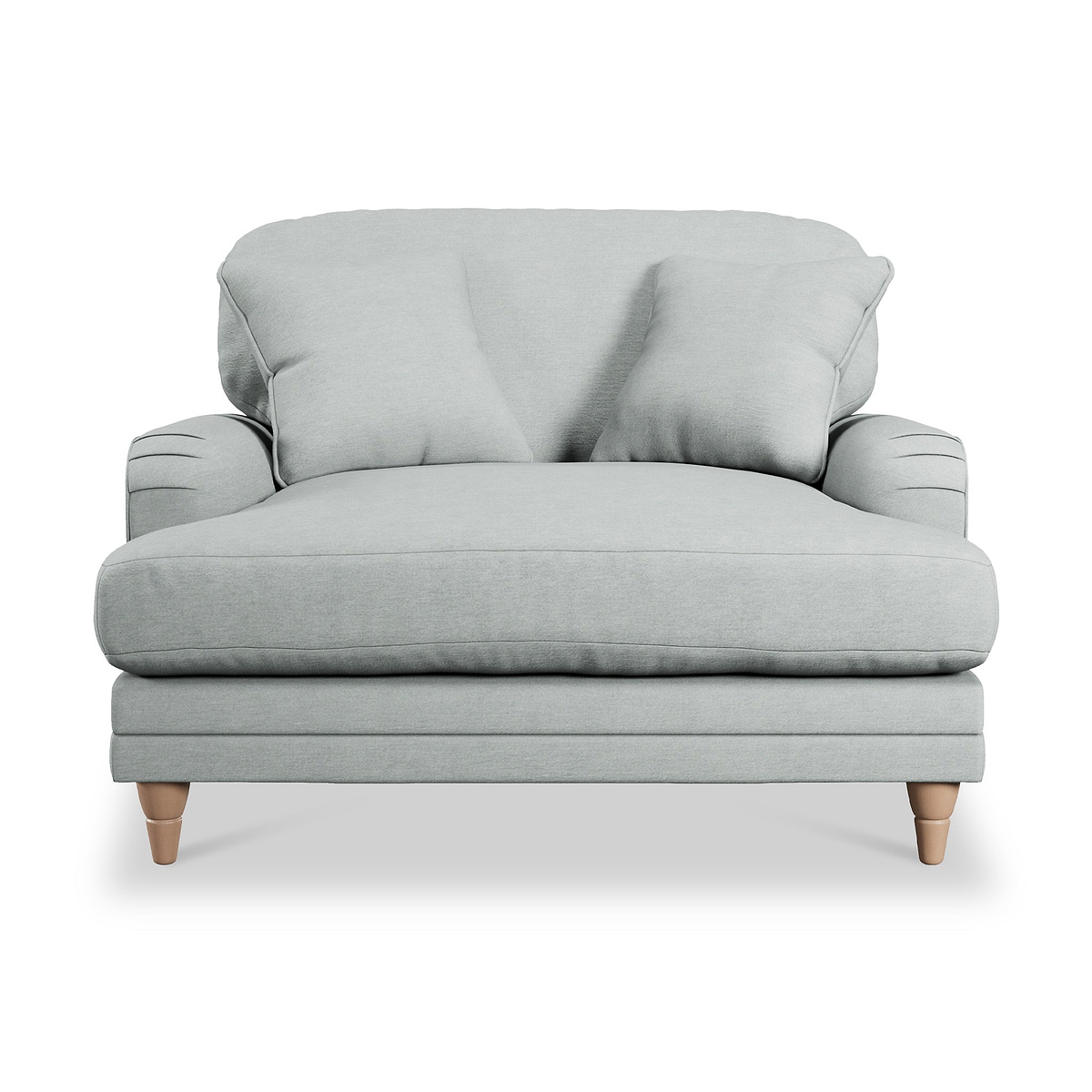 Bampton Snuggle Armchair Sky Oak Feet from Roseland Furniture