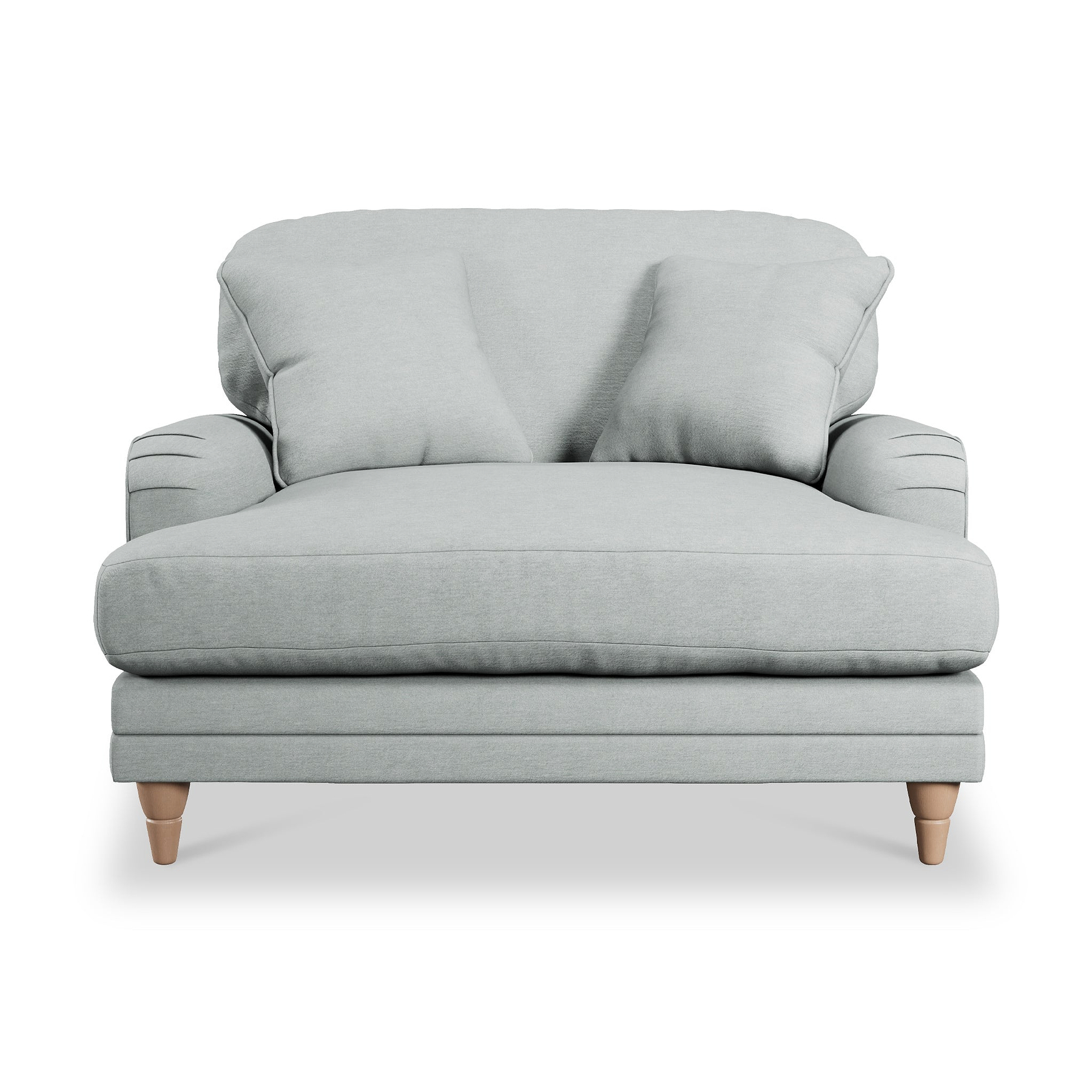 Bampton Snuggle Armchair Sky Oak Feet from Roseland Furniture