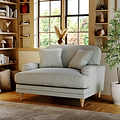 Bampton Snuggle Armchair Sky Oak Feet from Roseland Furniture
