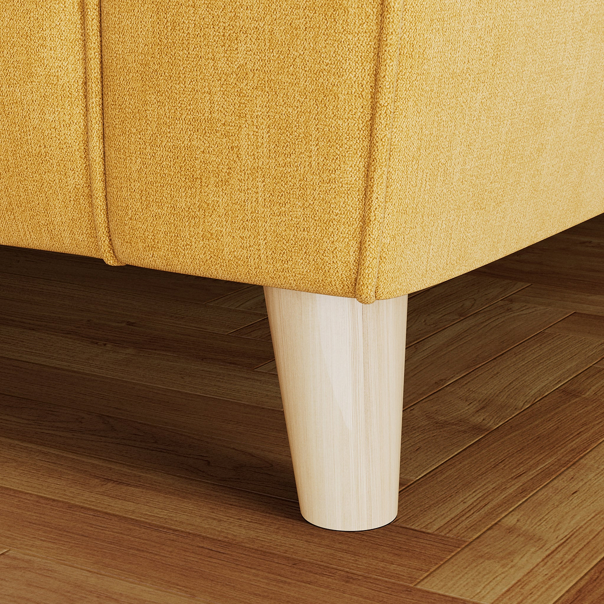 Osten 2 Seater Sofa Lemon Oak Feet from Roseland Furniture
