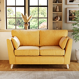 Osten 2 Seater Sofa Lemon Oak Feet from Roseland Furniture