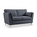 Osten 2 Seater Sofa Navy Oak Feet from Roseland Furniture
