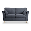 Osten 2 Seater Sofa Navy Oak Feet from Roseland Furniture