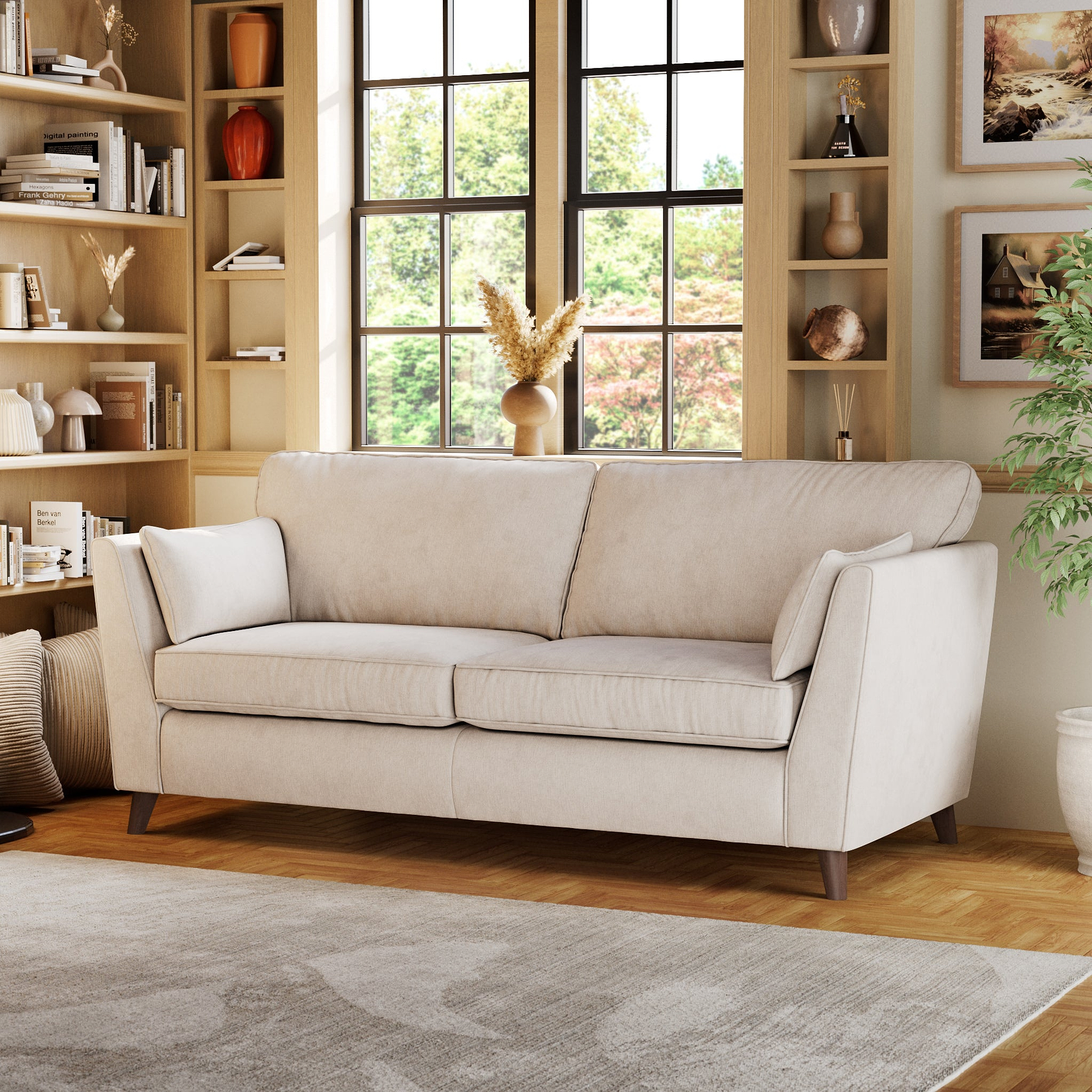 Osten 3 Seater Sofa Stone from Roseland Furniture