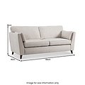 Osten 3 Seater Sofa Stone from Roseland Furniture