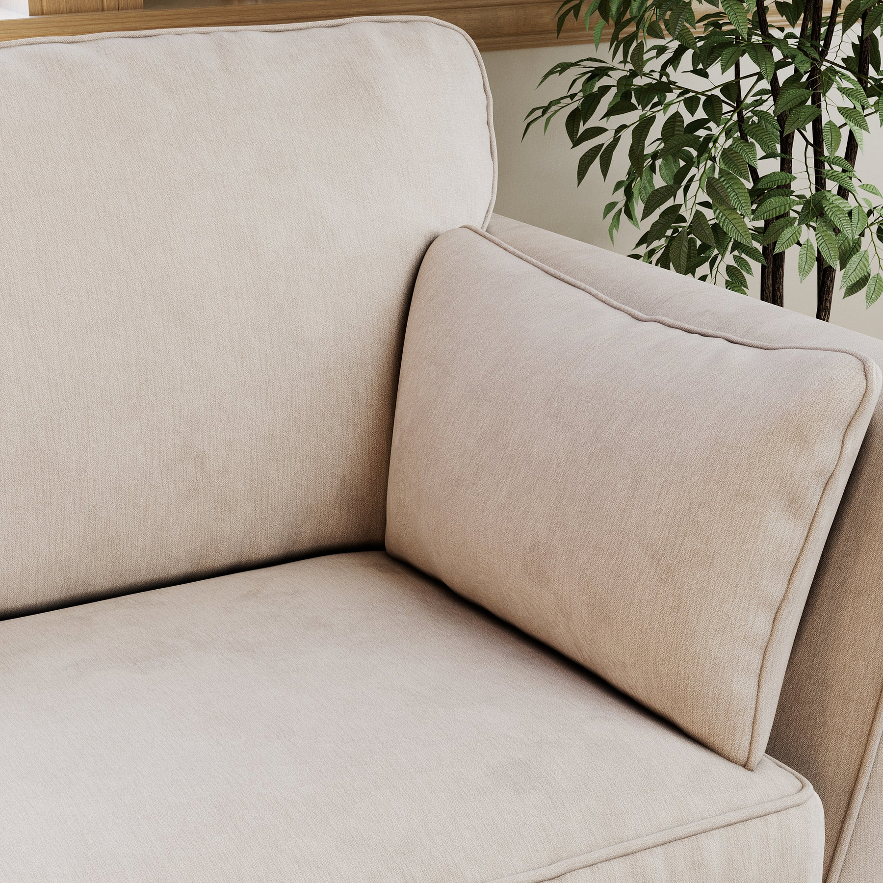 Osten 3 Seater Sofa Stone from Roseland Furniture