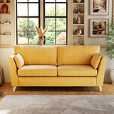 Osten 3 Seater Sofa Lemon Oak Feet from Roseland Furniture