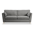 Osten 3 Seater Sofa Pewter Oak Feet from Roseland Furniture