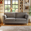 Osten 3 Seater Sofa Pewter Oak Feet from Roseland Furniture