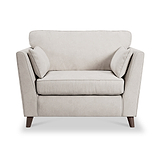 Osten Snuggler Armchair Stone Beech Feet from Roseland Furniture