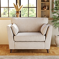 Osten Snuggler Armchair Stone Beech Feet from Roseland Furniture
