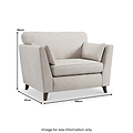 Osten Snuggler Armchair Stone Beech Feet from Roseland Furniture