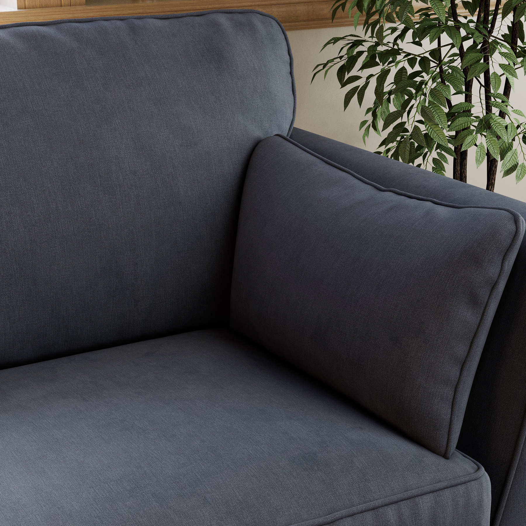 Osten Snuggler Armchair Navy from Roseland Furniture