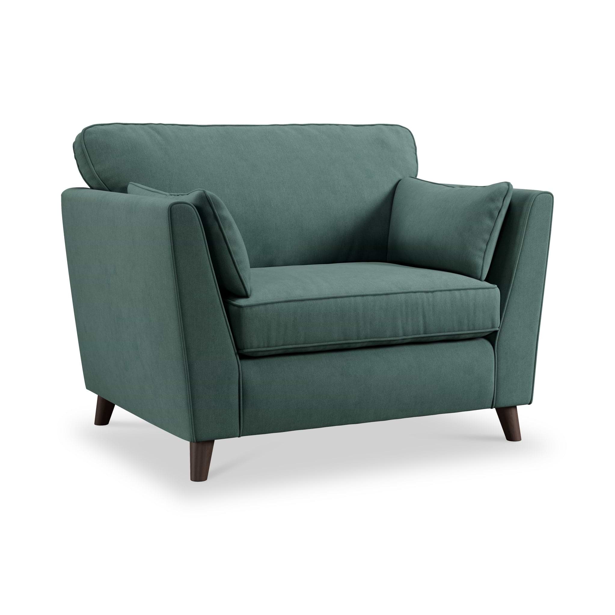 Osten Snuggler Armchair Ocean Beech Feet from Roseland Furniture