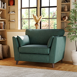 Osten Snuggler Armchair Ocean Beech Feet from Roseland Furniture
