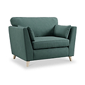 Osten Snuggler Armchair Ocean Oak Feet from Roseland Furniture